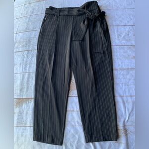 Rachel Zoe Black Pinstripe Dress Pants Size 10